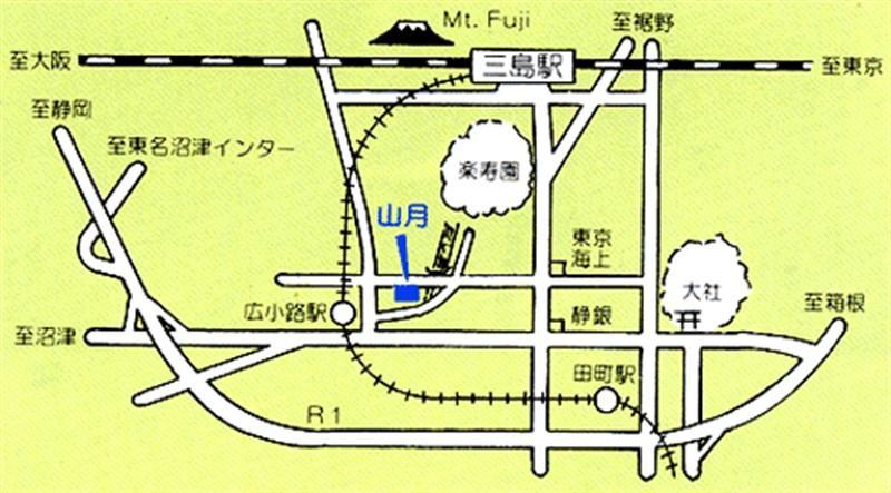 Ryokan Sangetsu Mishima  Eksteriør billede